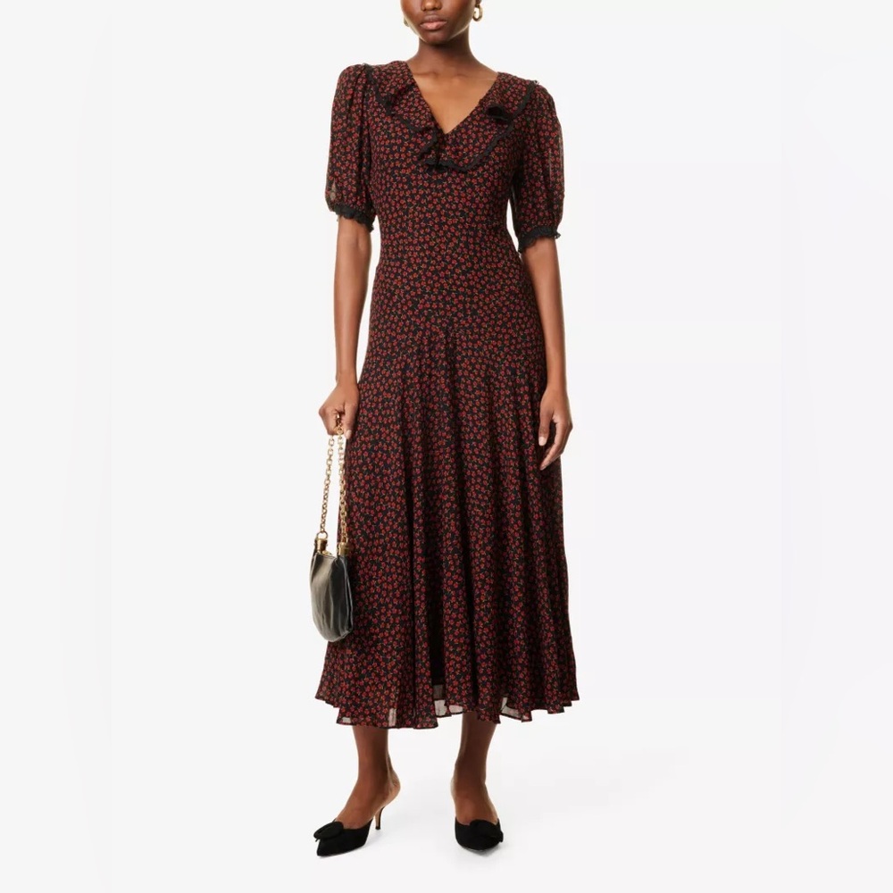 Reformation Evra Dress In Rowan, brand new, never worn, no flaws.
